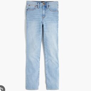 NWT JCrew Essential Straight All Day Jean Light Wash Size 35T